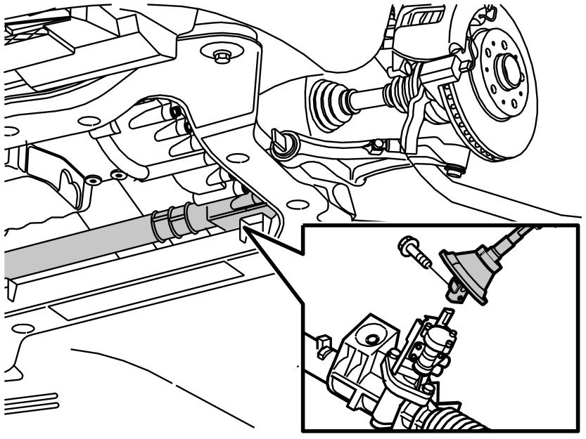 Measuring the position of the tie rod in the steering gear On one side, measure the length of the track rod in relation to