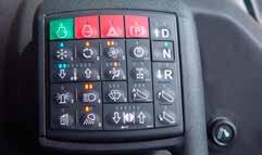 You won t find retarder pedals or levers in a Bell truck. Retarder aggressiveness is simply set on the switch pad. Everything else is automatic.