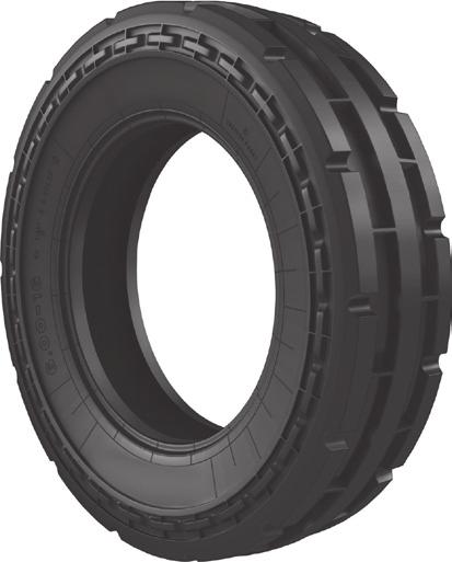 AGRICULTURE TIRES 2WD TRACTOR (F2) GREENEX FT03 Designed for tractor front wheel Strong Carcass 3 rib pattern provides easy steering Excellent performance in tractor fitted with implements Loaded