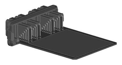Printed Circuit Board Connectors DT Series Enclosure and Header Dimensions B C A Overall Length A DT Series Enclosure with Header Overall Height B Overall
