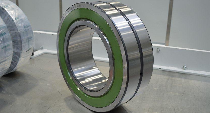 Thus they can simultaneously transfer considerable radial and axial loads in both directions. The bearings are made with a cylindrical and a tapered bore.