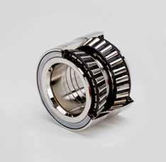 Since a single tapered roller bearing can only absorb axial forces in one direction, a second
