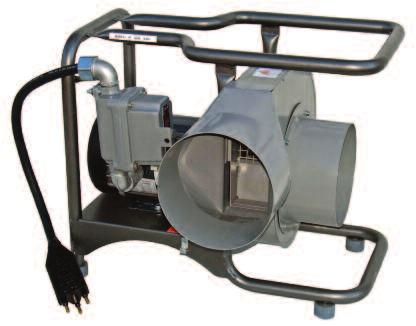 Models available up to 50 HP Custom Application Blowers Portable 6 or 8 Explosion-Proof High Pressure Blower UL approved Class 1, Div. 1, Groups C and D, Class 2, Division 1, Groups E, F, G 1.