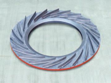 turbine and impeller blades is