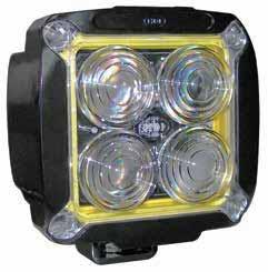 WORK LIGHTS LED MODEL XWL-812 WHITE SPOT POWER BEAM Produces a sharp crisp spot beam pattern, minimizes reflected light, directs light to where it is needed Highly concentrated high voltage