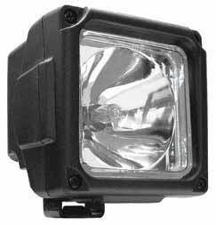 WORK LIGHTS HALOGEN 100mm WORK LIGHT SPOT 1200 lumens 3 wiring systems available (2 Wire, Tyco, Deutsch) Tempered hardened glass lens Available with standard mount & vibration mount Lightweight