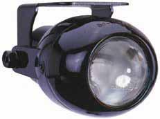 AUXILIARY LIGHTS HALOGEN MODEL CAL-800 Heavy duty round metal housing Glass lens Very compact, ideal for limited spaces Kit includes 2 lamps with bulbs, switch, relay