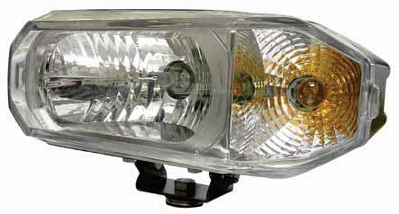 AUXILIARY LIGHTS HALOGEN SNOW PLOW LIGHT COMBINATION HEADLIGHT DUAL HIGH/LOW BULB Clear optics - increased light output Quick and accurate mounting Easy bulb upgrade Sold in pairs, complete with