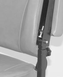 Turn the screw clockwise to lower the front of the armrest, or turn the screw counterclockwise to raise the front of the armrest. 5. Lock the adjusting screw into place by tightening the jam nut.