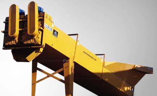 Crushers are driven by extra large, overhead eccentric shafts seated in closely-spaced spherical, self-aligning roller bearings.