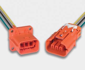 HV150 On-Board Charger Connectors 3 Way High Voltage Unshielded Connection System 13863040 13861587 High voltage unshielded system for on-board charger applications (Level 1) Sealed connection system