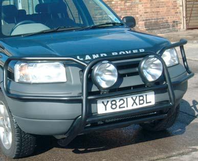 nudge bars FRONT END PROTECTION All of our black, nylon coated steel Nudge Bars, Bull Bars and A frames give an aggressive and purposeful look and offer improved front end protection due to their