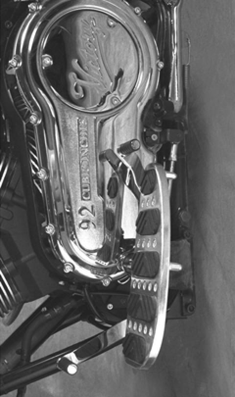 Instruments and Controls Gear Shift Pedal The gear shift pedal is located on the left side of the motorcycle.