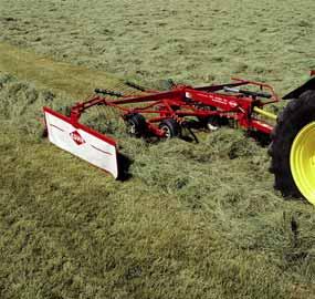 tractor. In marked contrast the evolution of the rotary rake, since its debut over 30 years ago, has been continuously improved to meet the ever-changing needs of farms.