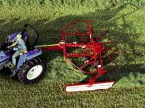 2 Dirt and Stones in Windrow All Terrain Ability High Capacity B Other rakes The climate s right to go rotary! Faster Drying and no Roping! The windrow formed by a KUHN Gyrorake is not roped (A).