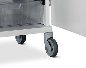 cleaning When not in use, trolley should be secured to the building - see optional MT/1/6F Overall Dimensions (w x d