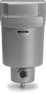Caution Water separator can remove water droplets, but it cannot remove moisture. Condition of inlet air Pressure: 0.