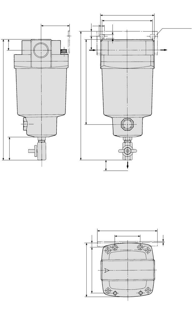 Mist Separator AM Can remove oil mist in compressed air and remove particles such as rust or carbon of more than 0.3 µm. Modular connection is possible with AM to. (For details, refer to page 58.