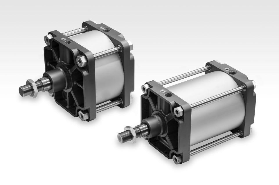 Cylinders made to ISO 15552 available in various versions and with a wide range of accessories: double-acting single-or through-rod with or without cushioning configuration with or without magnet