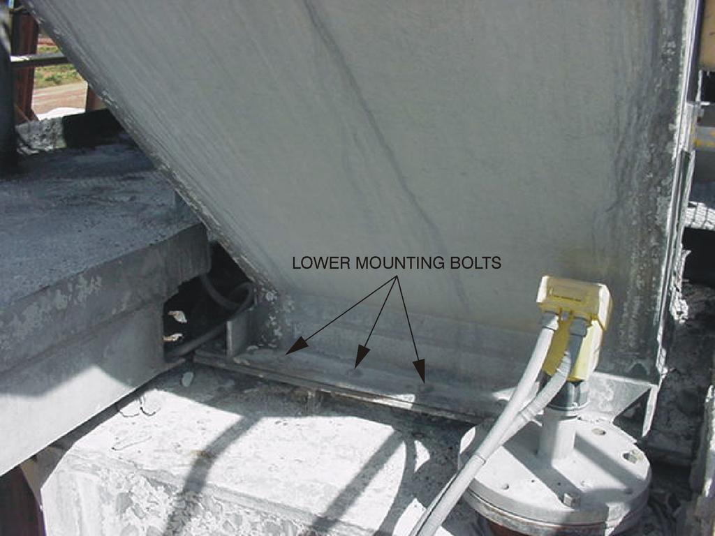 Lime Plant Area 5 Maintenance and Shut-down Task Reversal Trap K662-1 Unbolt lower flange mounting bolts of reversal trap as shown below in Figure 5.0. Rig and prepare to remove the Reversal Trap.
