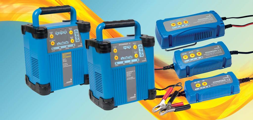 Battery chargers. Single-phase power supply voltage. Inverter technology.