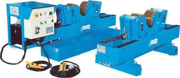 AUTOMATIC WELDING 256-06 TECHNICAL SPECIFICATIONS: Designation Load capacity (2 fit-up) kg Lifting capacity per section kg Shell diameter mm Wheel dimension OD x width mm Wheel material Wheels