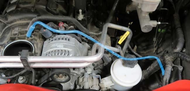 The hose will be removed with the manifold and not