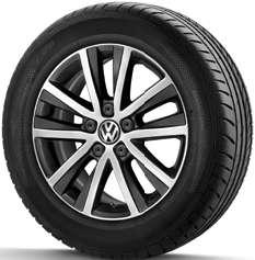 With 235/55 R 17 tyre. Burnished surface in black. With 235/55 R 17 tyre.