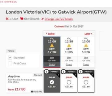 saying it is not yet known how Gatwick Express will be