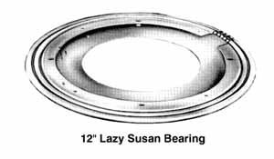 BALL BEARINGS Triangle s Lazy Susan FEATURES TYPICAL USES Attaches easily to second surface even though hidden after it is fastened to first surface. Only 5/16 thick!