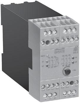 connected to - Manual restart with button on - or automatic restart with bridge between - With or without cross fault monitoring in the loop LED indication for supply, channel 1/2 and release delayed