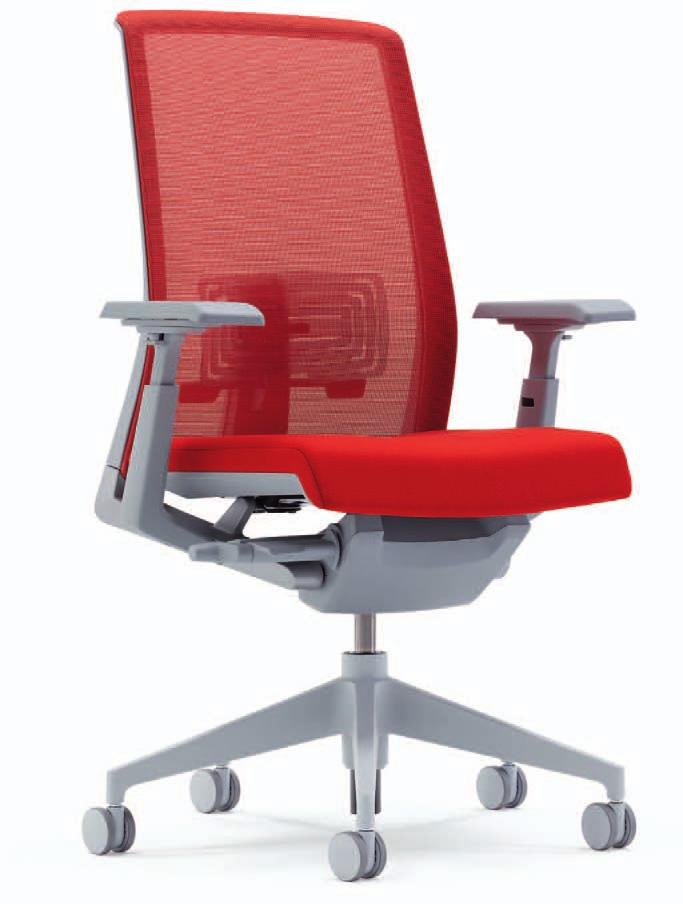 " Seat-Depth Adjustment (Standard). 3" sliding seat reduces the pressure behind the knees and does not restrict blood flow. Task and Conference Bases.