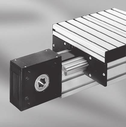 Application Timing-Belt Reverse Units 8 80 R50 II with multi-spline or bore are used to drive or reverse timing-belt R50 T10 for mounting linear units in conjunction with the guides, bevel gear boxes