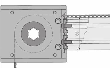 If for design reasons the Timing-Belt Reverse Unit is fitted without a cap, the length of the Timing