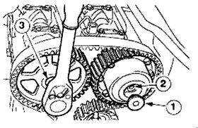 Installation CAUTION: The camshaft must be held stationary at the hexagons with locking pliers. Do not use the alignment tool to hold the camshaft in position or damage to the camshaft may occur.