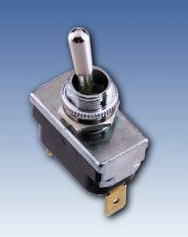 McGILL 0090 Series Single Pole Toggle Switches Specifications UL recognized, CSA certified 20A, 125VAC 10A, 250VAC 1 HP, 125-250VAC 20A, 250VAC (non-inductive) Suitable for 20A, 12VDC applications.