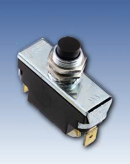 McGILL 1908 Series Double Pole Pushbutton Switches Specifications UL recognized, CSA certified 24A, 125-250VAC 2 HP, 125-250VAC Double Pole, Single Throw, Normally Open Circuit Momentary Contact