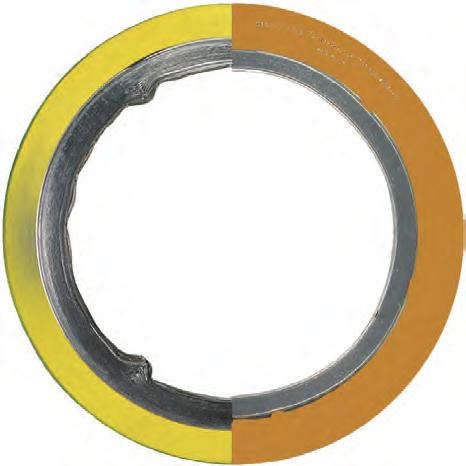 The Garlock EDGE Benefits Requires lower seating stress Seals at lower stress than conventional gaskets without an inner ring Eliminates flange damage caused by overtightening Relief ports allow