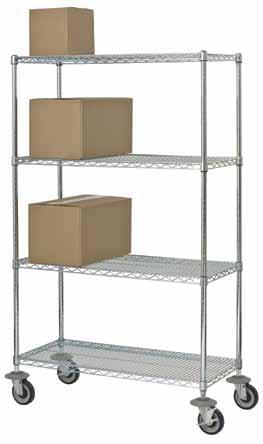 ORGANIZE Chromate Shelving Kits [Stationary and Mobile] S H E LV I N G : 1 7 All-in-One Shelving Kits Great Cash and Carry Opportunities Provide a complete shelving unit in a single box.