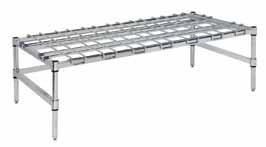 ORGANIZE Tubular Dunnage Racks [Stationary and Mobile] S H E LV I N G : 2 1 Heavy-Duty Dunnage Racking The low profile of Focus dunnage racks makes it easy to store large, bulky items off the floor