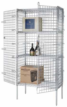 SOLUTIONS: 26 Chromate Security Cages [Conversion or Complete Kits] Security Cages to convert your existing shelving unit or build from the ground up.