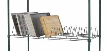 Two shelf styles available: 15 drying slots to accommodate deeper bakeware and cutting boards 35 drying slots for standard sheet pans, shallow pans, etc. Description FTS2448815GN 24 x 48 (61.0 x 122.
