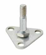 Triangular Feet FTSFZ When additional stability is needed or tobolt units to the floor. Zinc plated. ed 4 per package.