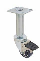 MOBILIZE Height Casters ACCESSORIES: 57 Plate and Adjustable 5 Heavy-Duty Universal Triangular Plate Casters [FPCTR5]* Grease-resistant, non-marking, polyurethane wheels, 2 swivel and 2 swivel with