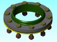 GASKET SEF DIN (for Stub End Flange) Configurations from DN32 to DN250-1.5 & 3mm thick.