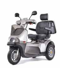 AfiScooter S3 Standard version The standard version with modern design has a comfortable seat, a shopping basket on the front and a lockable suitcase behind the backrest.