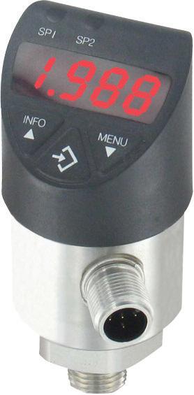 DPT Digital Pressure Transmitter with Switches Two Solid State Switches, LED Display 1-1/2 [38.00] Single Pressure Gages/Switches/ Transmitters, Digital Scan here to watch product video 1-5/32 [29.