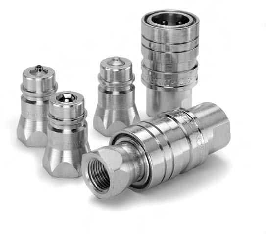 4 Series Features Parker 4 Series couplings feature: Double acting sleeve for one handed push-to-connect operation when coupler is clamp or bulkhead mounted.