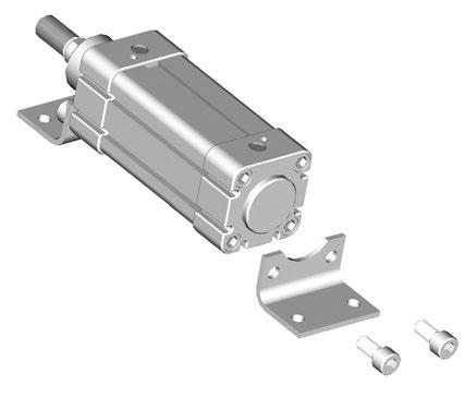 Fixing elements for cylinders ISO 431 VDMA FOOT MOUNTING * for bore A B C D E F G H J K L M PBIS0