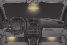 VISIBILITY WELCOME LIGHTING The remote switching on of the passenger compartment lighting makes your access to the vehicle easier in poor light.